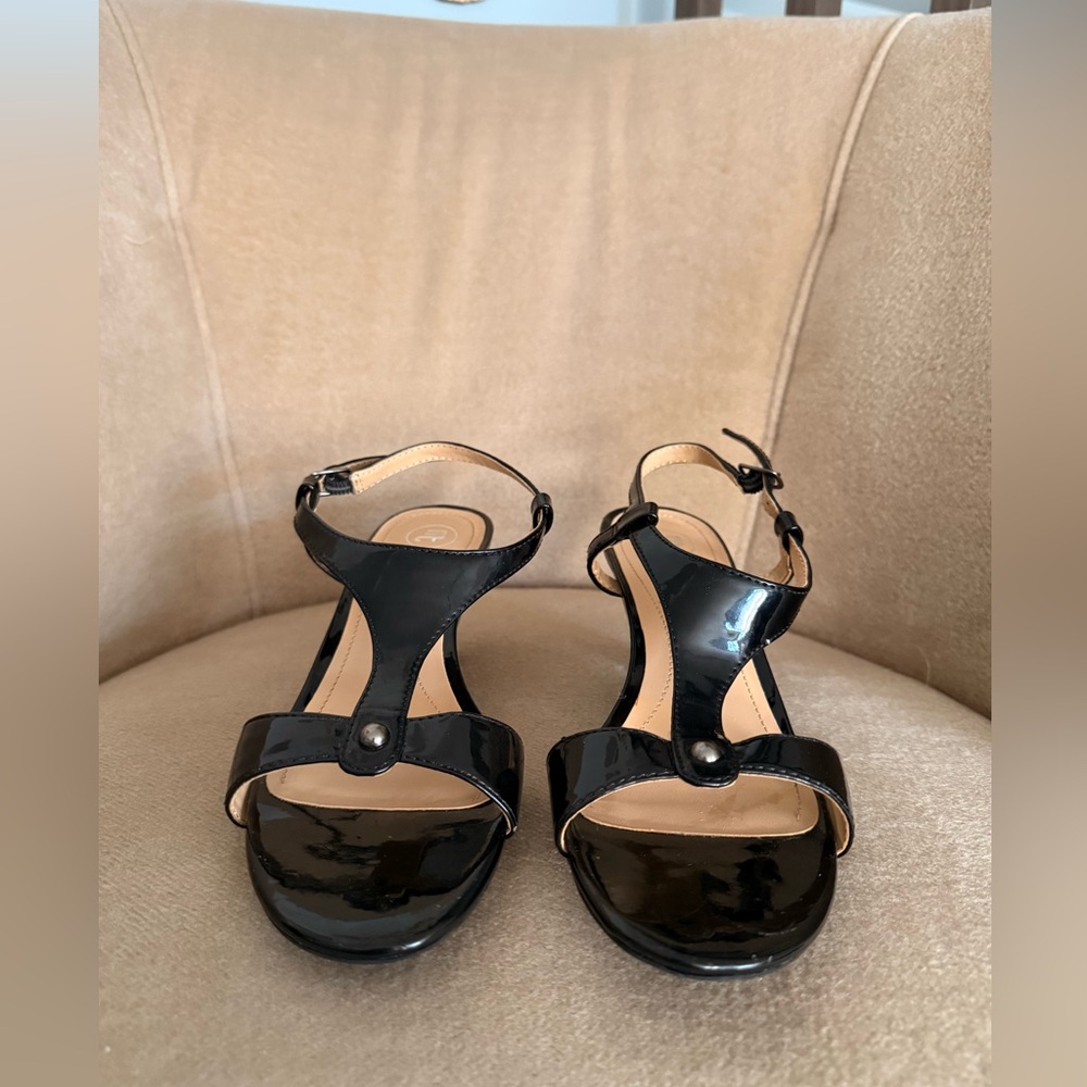 Mootsies Tootsies Glossy Black Sandals